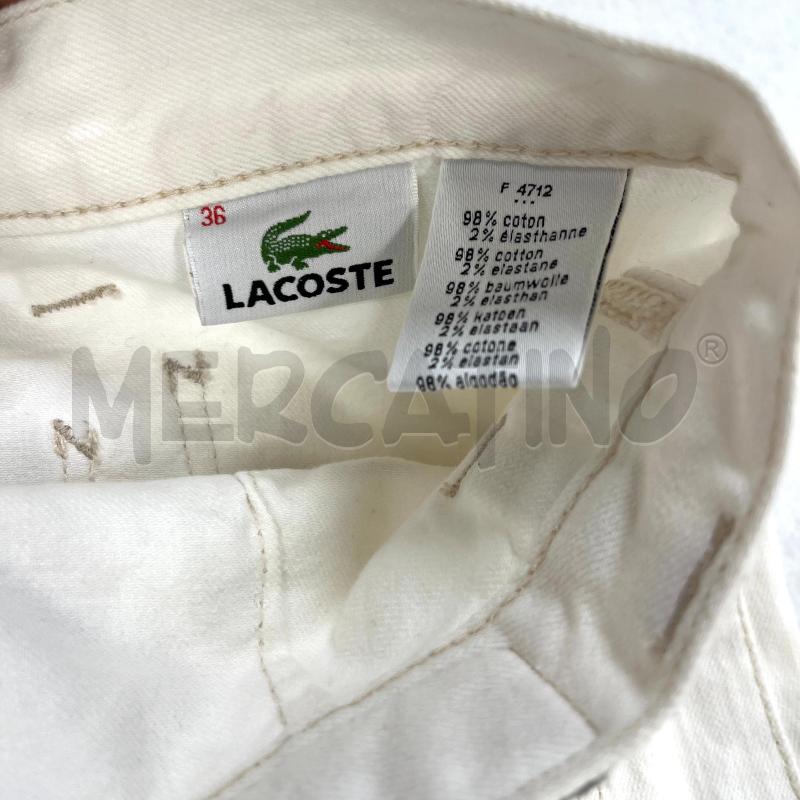 GONNA LACOSTE JEANS BIANCA  | Mercatino dell'Usato Roma torrevecchia 4