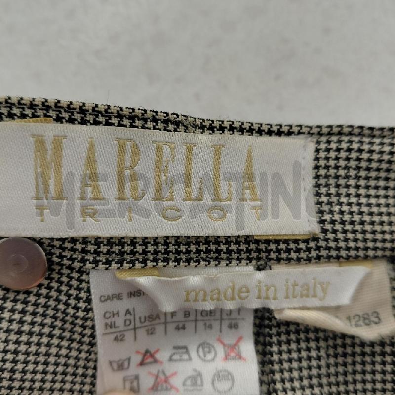 GONNA MARELLA BIANCO GESSATO NERO  | Mercatino dell'Usato Roma torrevecchia 3