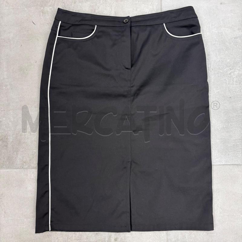 GONNA MARELLA NERA CUCITURE BIANCHE | Mercatino dell'Usato Roma torrevecchia 1