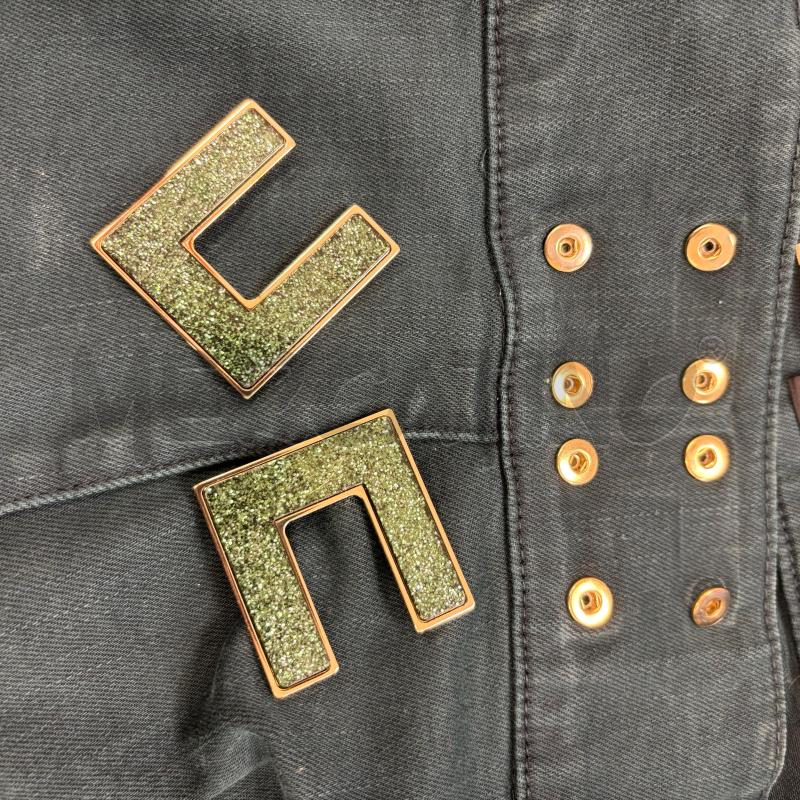 JEANS D ELISABETTA FRANCHI VERDE LOGO VITA | Mercatino dell'Usato Roma torrevecchia 4