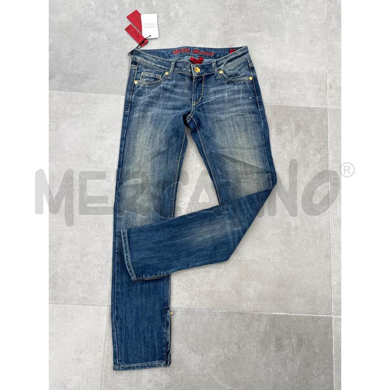 JEANS D GUESS SCRITTA ROSSA E ZIP | Mercatino dell'Usato Roma torrevecchia 1