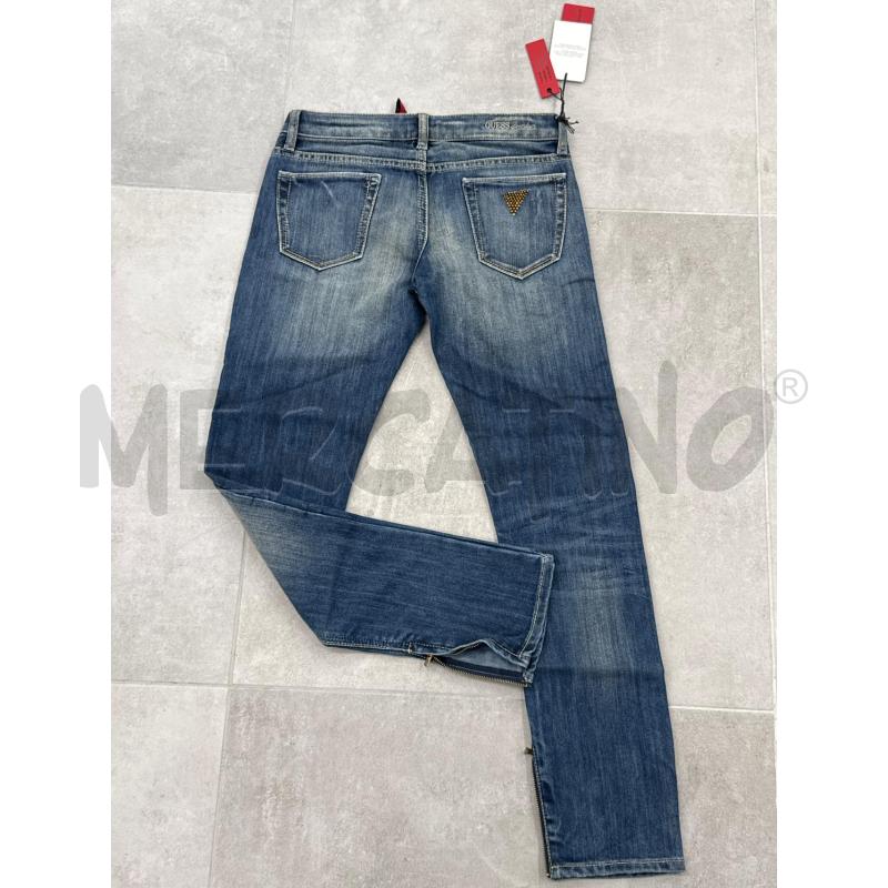 JEANS D GUESS SCRITTA ROSSA E ZIP | Mercatino dell'Usato Roma torrevecchia 2