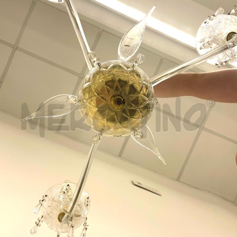 LAMPADARIO 3L VETRO MODERNO | Mercatino dell'Usato Roma torrevecchia 4