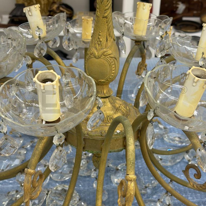 LAMPADARIO BRONZO GRANDE 18 LUCI | Mercatino dell'Usato Roma torrevecchia 4