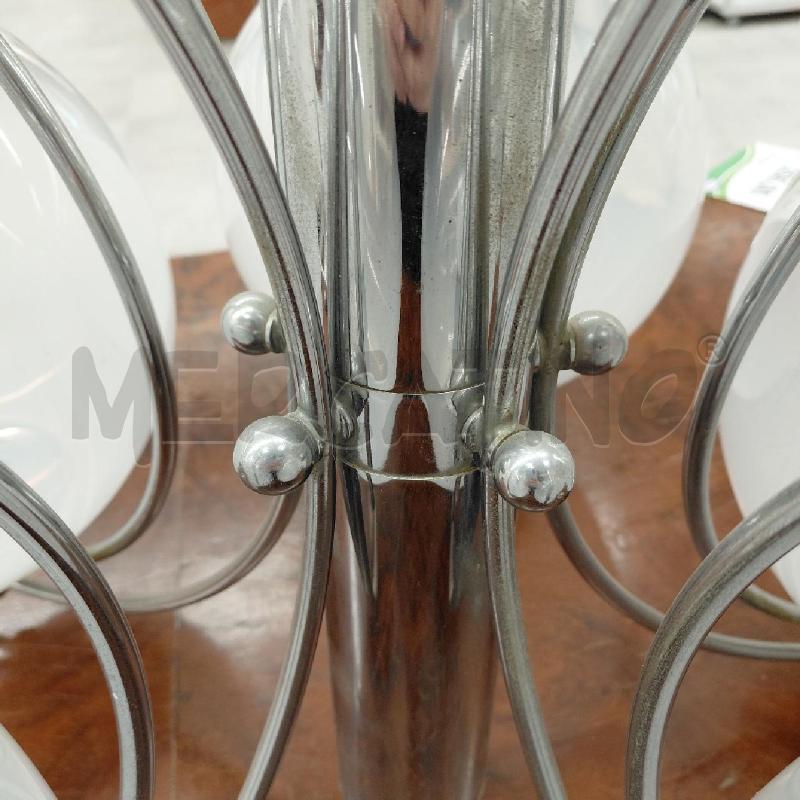 LAMPADARIO MID CENTURY 5L CROMO | Mercatino dell'Usato Roma torrevecchia 3
