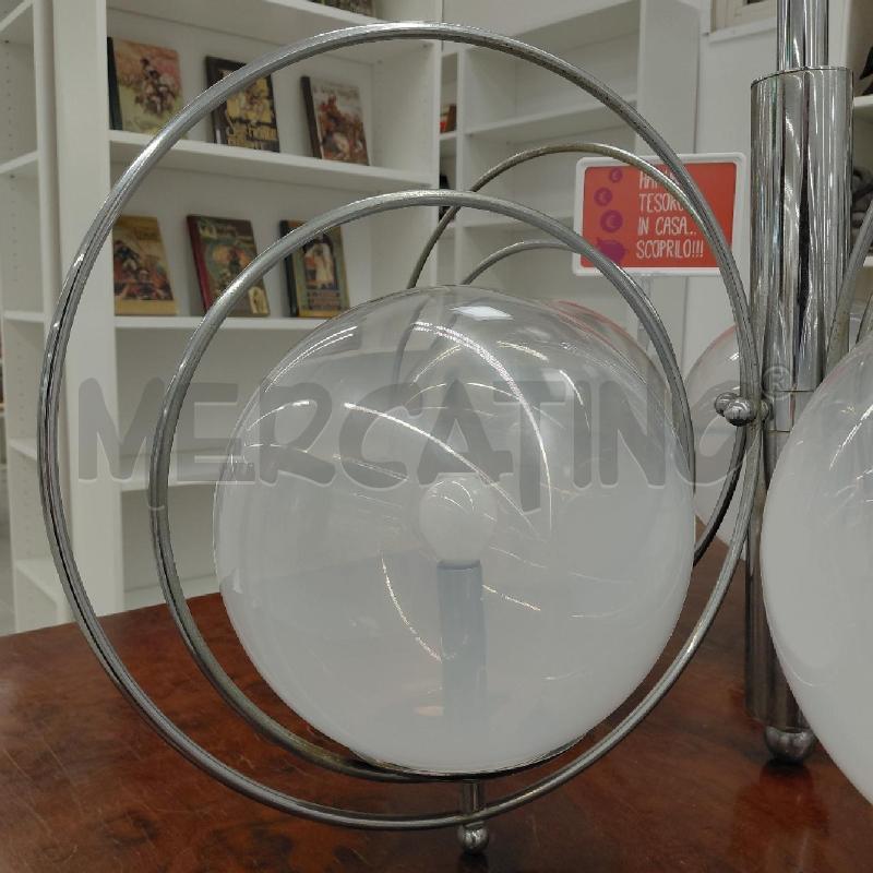 LAMPADARIO MID CENTURY 5L CROMO | Mercatino dell'Usato Roma torrevecchia 4
