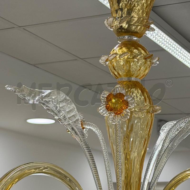 LAMPADARIO MURANO 3L GIALLO PICCOLI DIF | Mercatino dell'Usato Roma torrevecchia 2