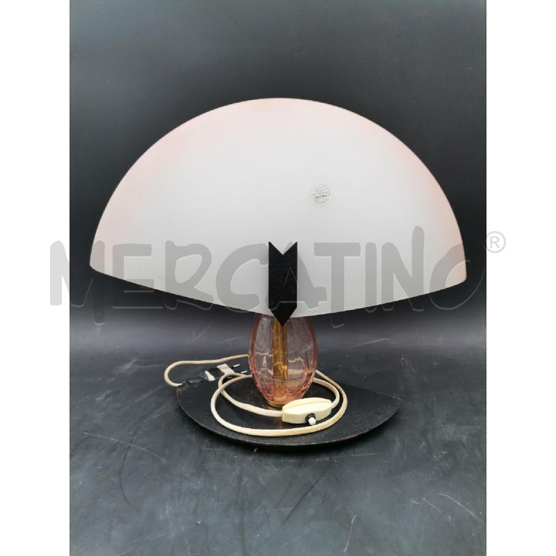 LAMPADA ABATJOUR MEZZALUNA MURANO SATINATA | Mercatino dell'Usato Roma torrevecchia 1
