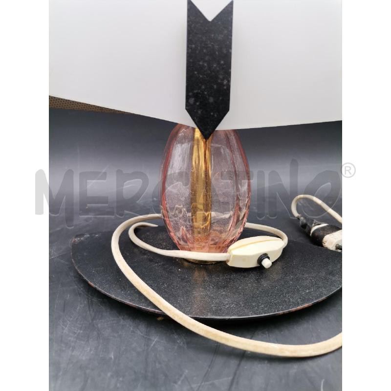 LAMPADA ABATJOUR MEZZALUNA MURANO SATINATA | Mercatino dell'Usato Roma torrevecchia 5