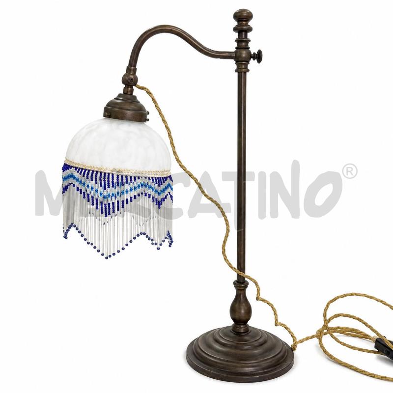 LAMPADA PENDENTI BLU/CELESTI STRUTTURA OTTONE | Mercatino dell'Usato Roma torrevecchia 1