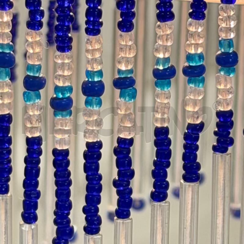 LAMPADA PENDENTI BLU/CELESTI STRUTTURA OTTONE | Mercatino dell'Usato Roma torrevecchia 5