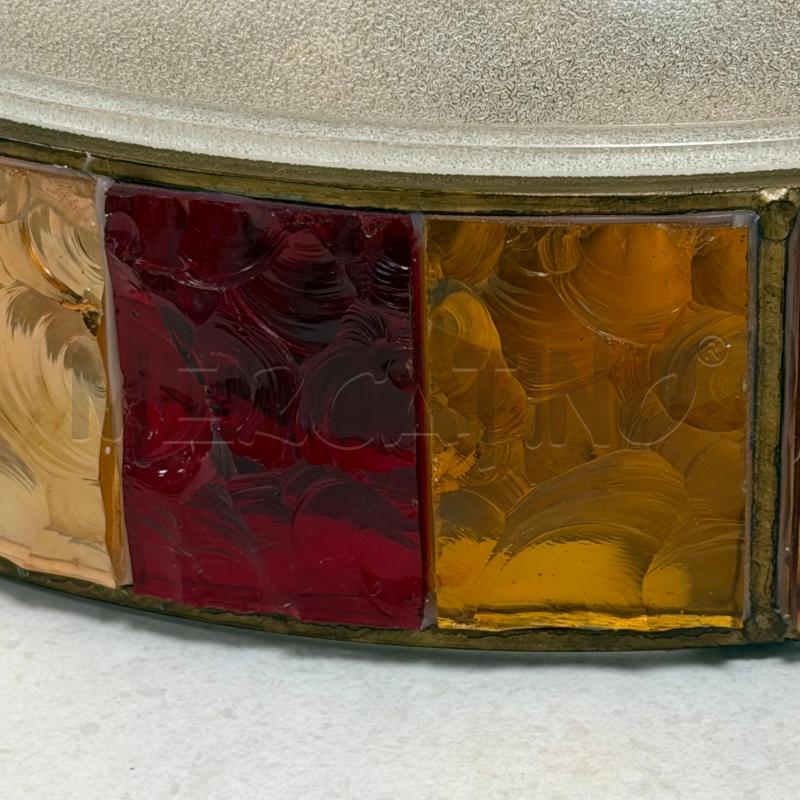 LAMPADA PLAFONIERA CUPOLA VETRI COLORATI | Mercatino dell'Usato Roma torrevecchia 2