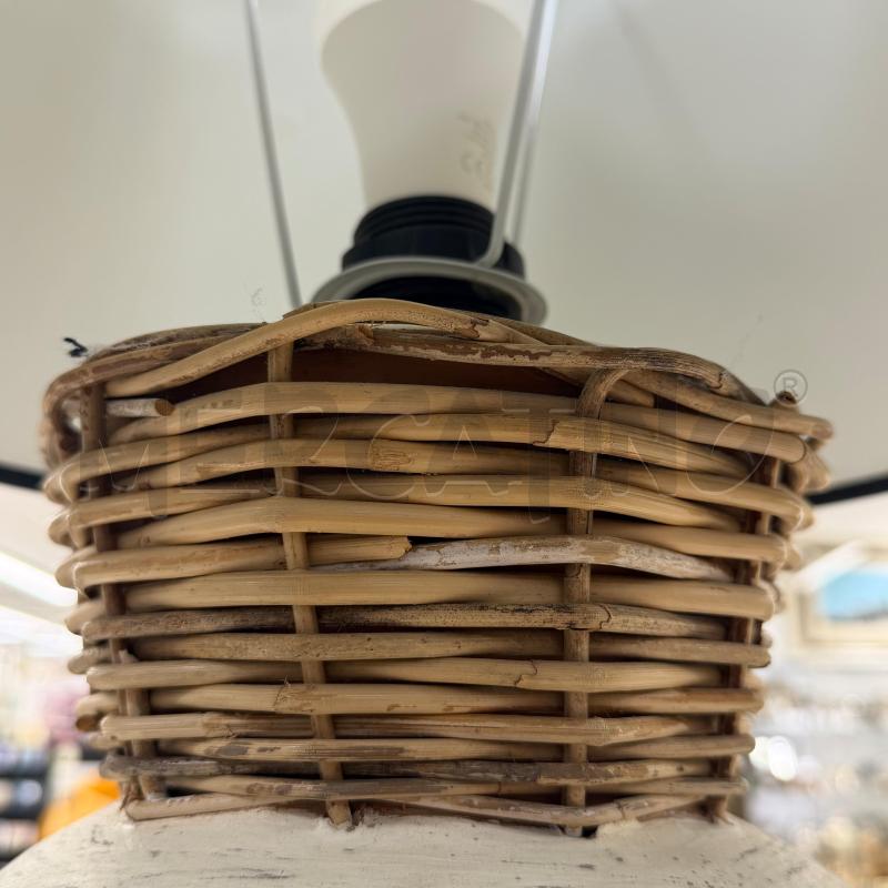 LAMPADA TERRACOTTA SMALTATA BIANCA PARA NERO | Mercatino dell'Usato Roma torrevecchia 3