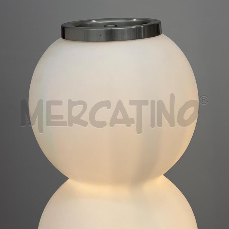 LAMPADA TRE SFERE OPALINA BASI MET | Mercatino dell'Usato Roma torrevecchia 2