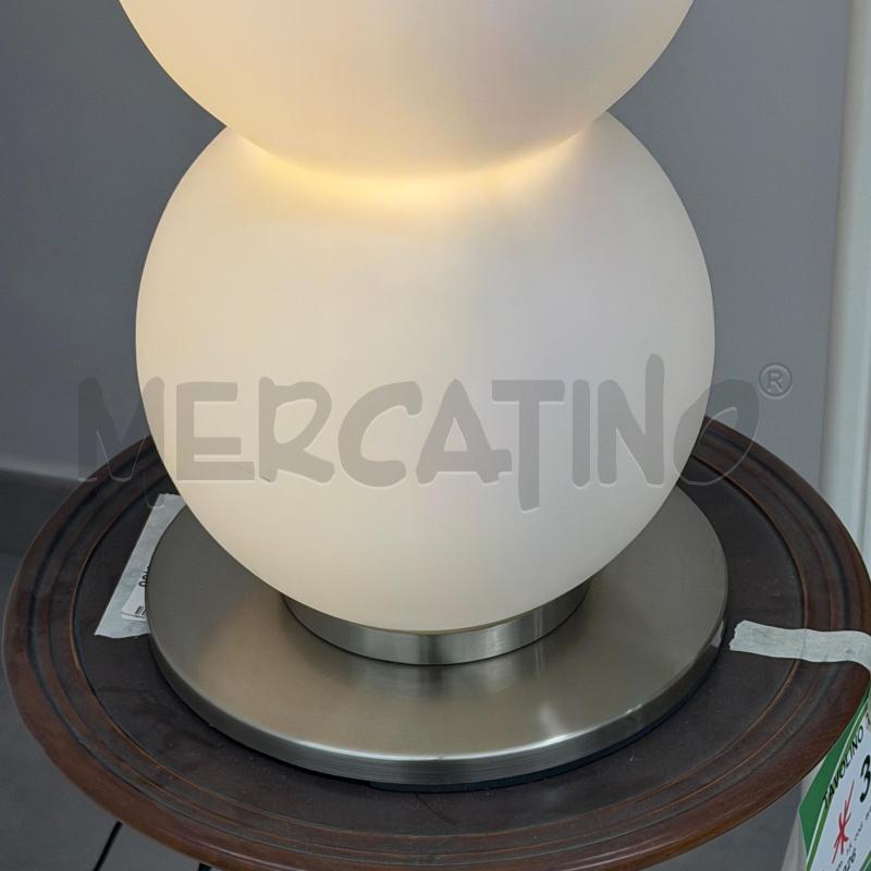 LAMPADA TRE SFERE OPALINA BASI MET | Mercatino dell'Usato Roma torrevecchia 4