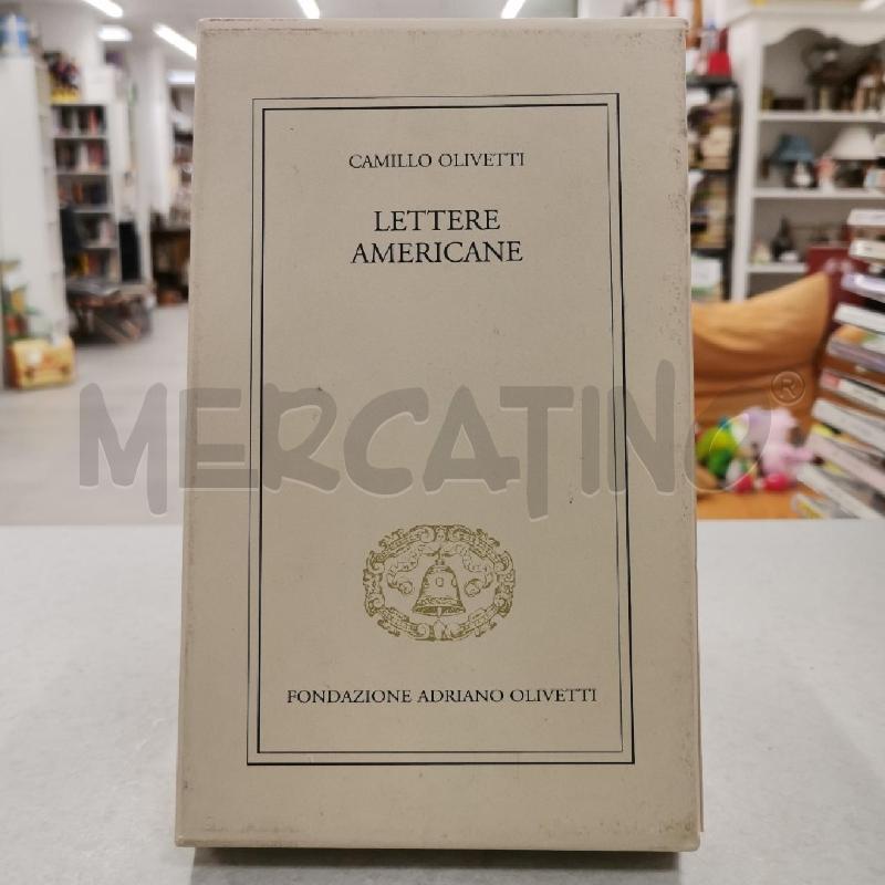 LETTERE AMERICANE CAMILLO OLIVETTI | Mercatino dell'Usato Roma torrevecchia 1