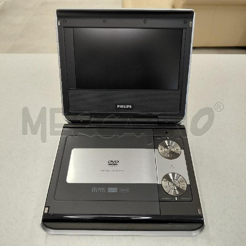 LETTORE DVD PORTATILE PHILIPS NON TIEWNE BATTERIA+ACCESSORI | Mercatino dell'Usato Roma torrevecchia 1