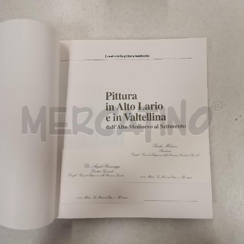LIBRO ARTE PITTURA IN ALTO LARIO E IN VALTELLINA | Mercatino dell'Usato Roma torrevecchia 3