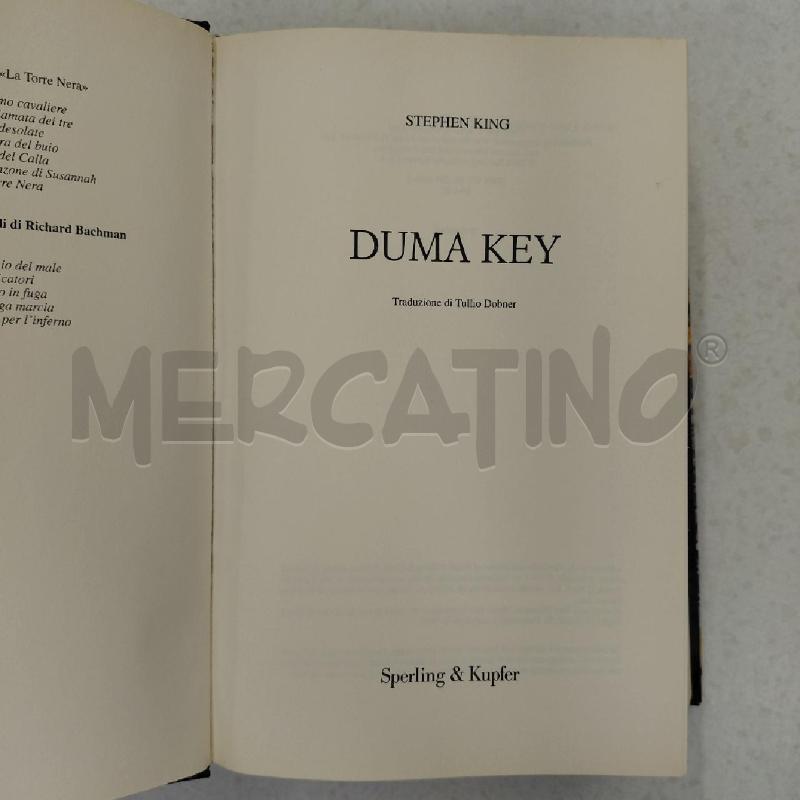 LIBRO DUMA KEY | Mercatino dell'Usato Roma torrevecchia 5