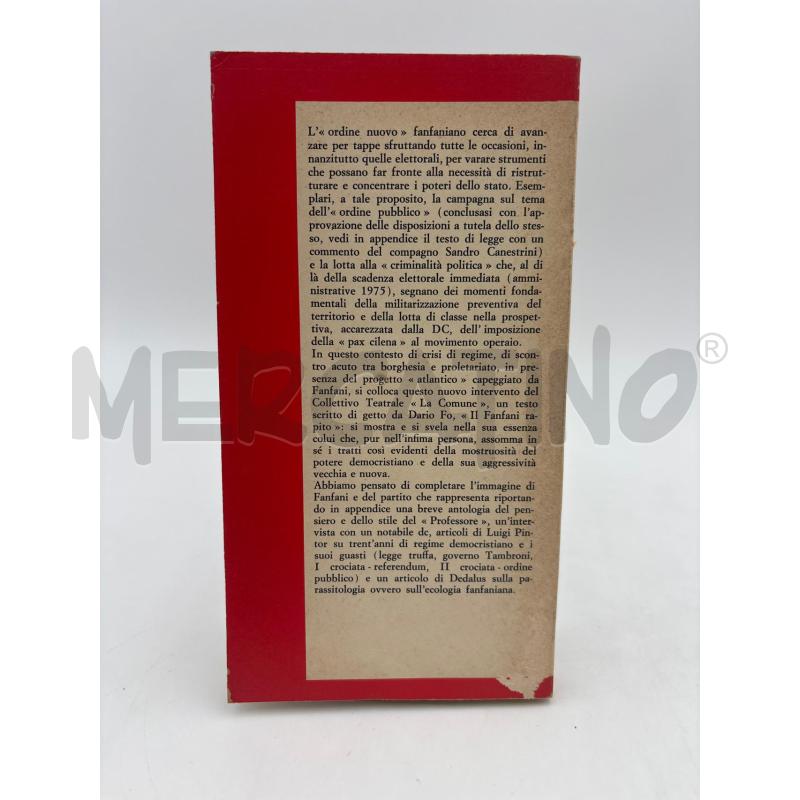 LIBRO IL FANFANI RAPITO | Mercatino dell'Usato Roma torrevecchia 2