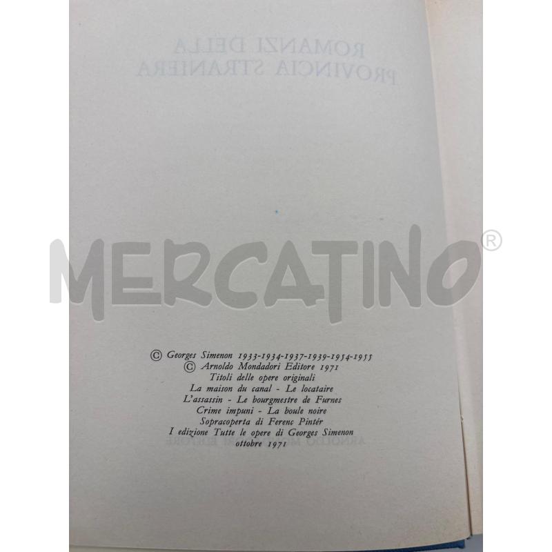 LIBRO ROMANZI DELLA PROVINCIA STRANIERA | Mercatino dell'Usato Roma torrevecchia 4