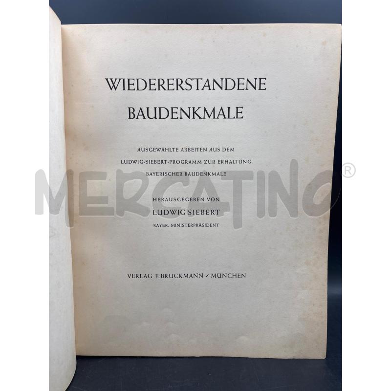 LIBRO WIEDERERSTANDENE BAUDENKMALE CON DEDICA | Mercatino dell'Usato Roma torrevecchia 3
