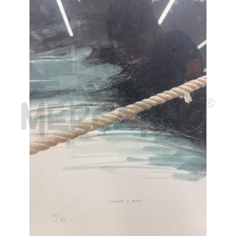 LITOGRAFIA LILLO MESSINA ORMEGGIO BANCHINA  | Mercatino dell'Usato Roma torrevecchia 3