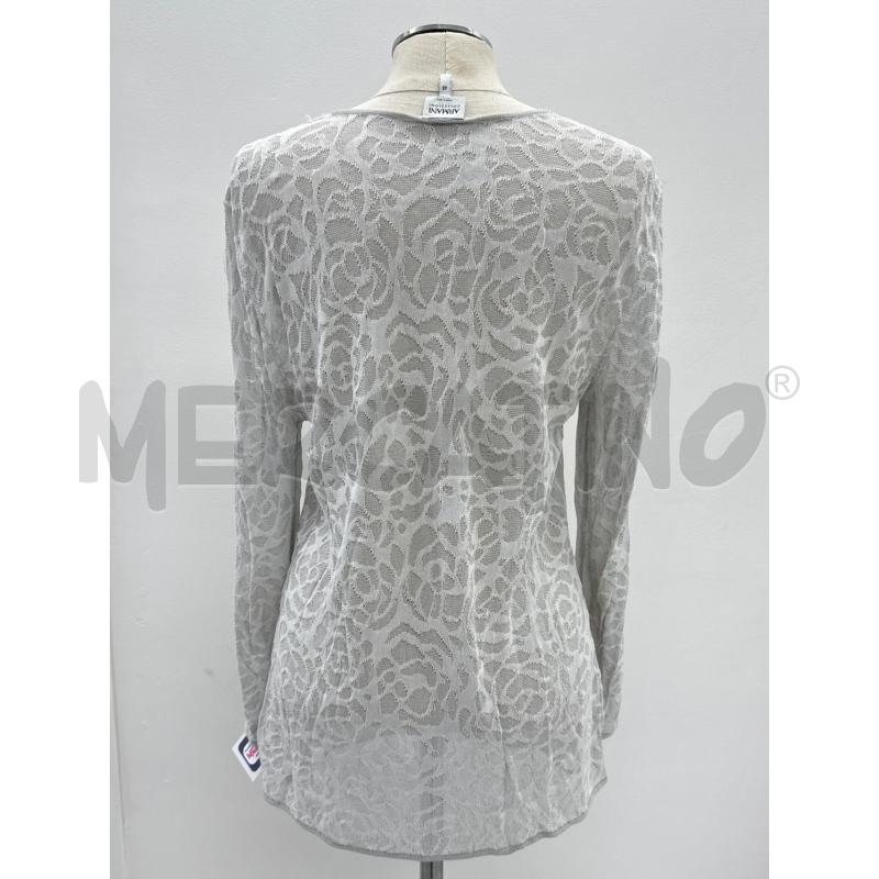 MAGLIA D ARMANI COLLEZIONI GRIGIA TRAFORATA | Mercatino dell'Usato Roma torrevecchia 3