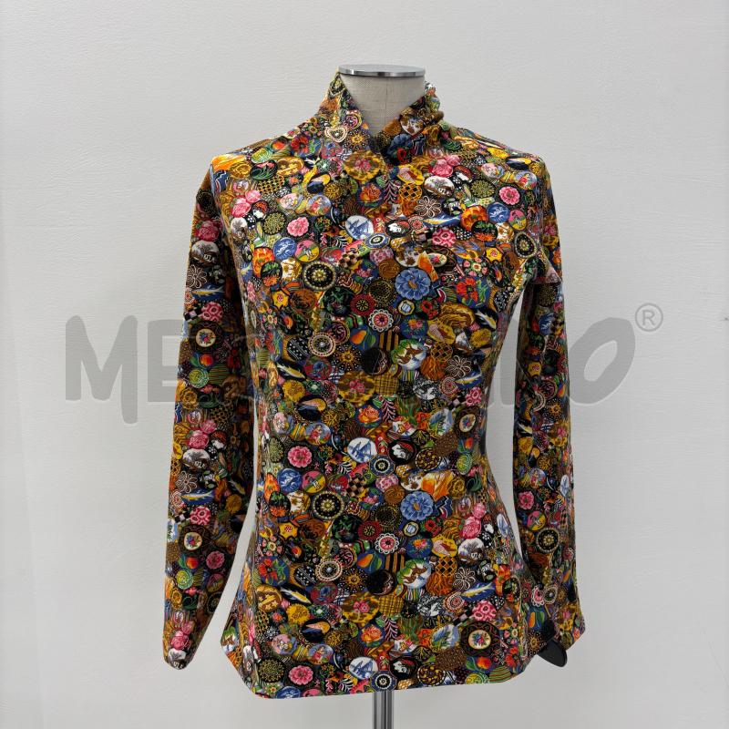 MAGLIA D KENZO FANTASIA CERCHI DIPINTI GIALLA | Mercatino dell'Usato Roma torrevecchia 1