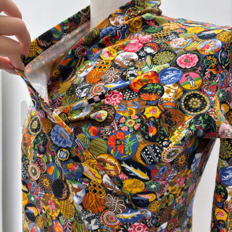 MAGLIA D KENZO FANTASIA CERCHI DIPINTI GIALLA | Mercatino dell'Usato Roma torrevecchia 2