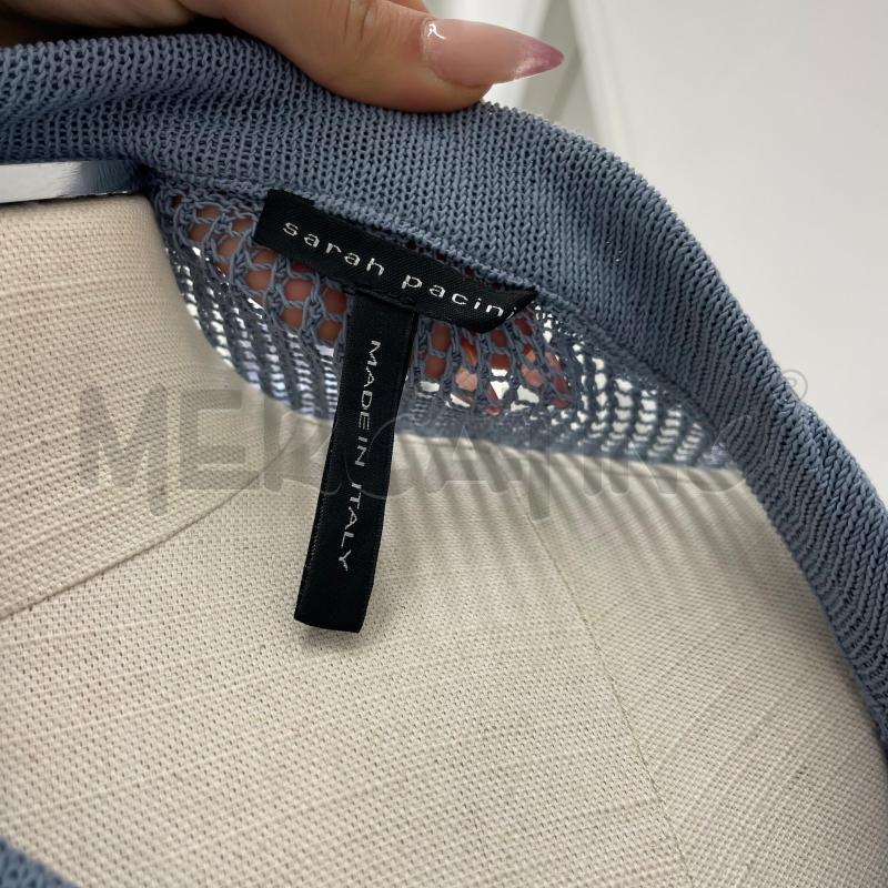 MAGLIA D SARAH PACINI BLU TRAFORATA | Mercatino dell'Usato Roma torrevecchia 5