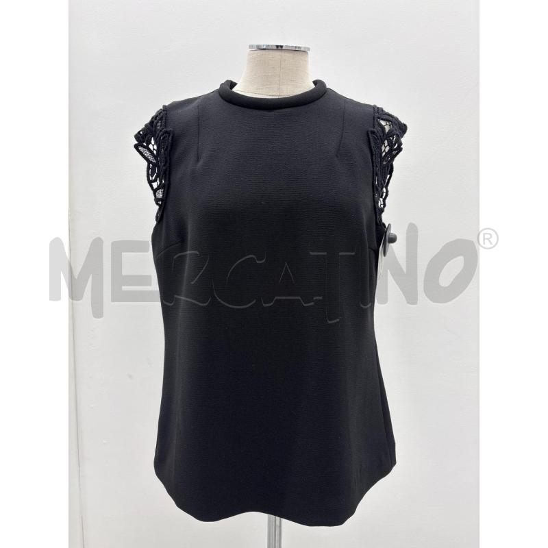 MAGLIA D TWINSET NERA MANICHE RICAMI | Mercatino dell'Usato Roma torrevecchia 1