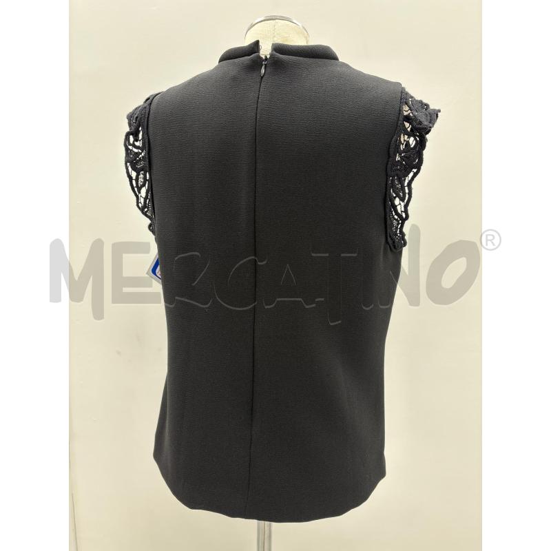 MAGLIA D TWINSET NERA MANICHE RICAMI | Mercatino dell'Usato Roma torrevecchia 3