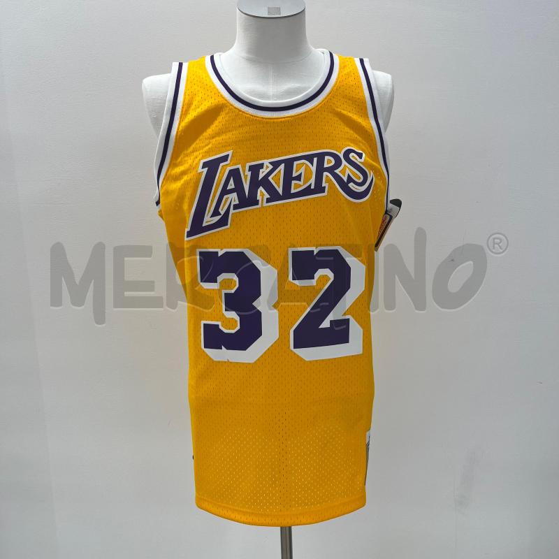 MAGLIA U MITCHELL & NESS LAKERS MAGIC JOHNSON 32 | Mercatino dell'Usato Roma torrevecchia 1