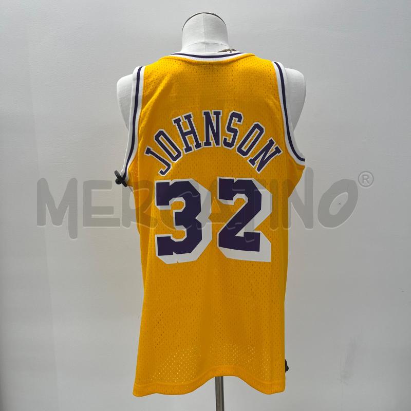 MAGLIA U MITCHELL & NESS LAKERS MAGIC JOHNSON 32 | Mercatino dell'Usato Roma torrevecchia 2