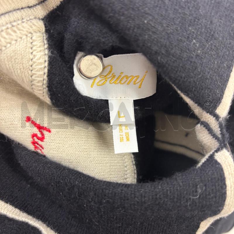 MAGLIONE BRIONI CASHMERE NERO COLLETTO | Mercatino dell'Usato Roma torrevecchia 4