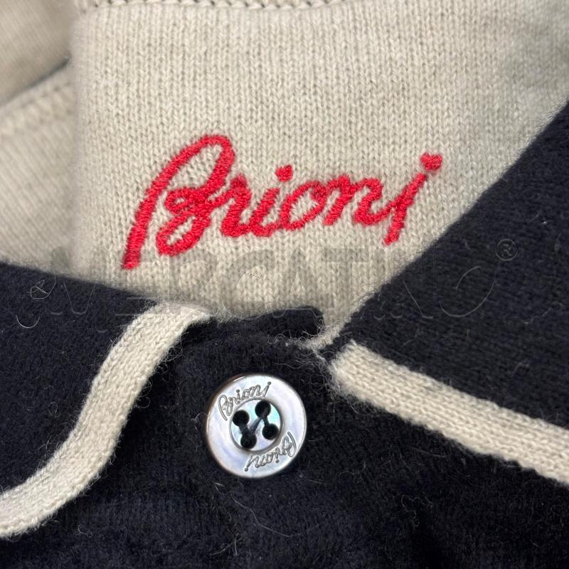 MAGLIONE BRIONI CASHMERE NERO COLLETTO | Mercatino dell'Usato Roma torrevecchia 5