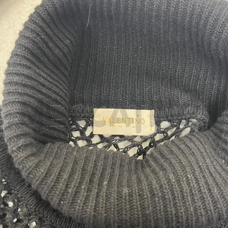 MAGLIONE D VALENTINO NERO TRAFORATO COLLO ALTO | Mercatino dell'Usato Roma torrevecchia 4