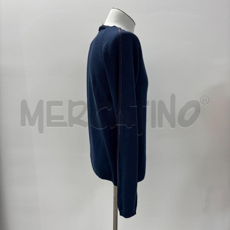 MAGLIONE U ARMANI JEANS BLU CUCITURE ARANCIO | Mercatino dell'Usato Roma torrevecchia 2