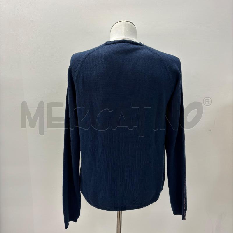 MAGLIONE U ARMANI JEANS BLU CUCITURE ARANCIO | Mercatino dell'Usato Roma torrevecchia 3