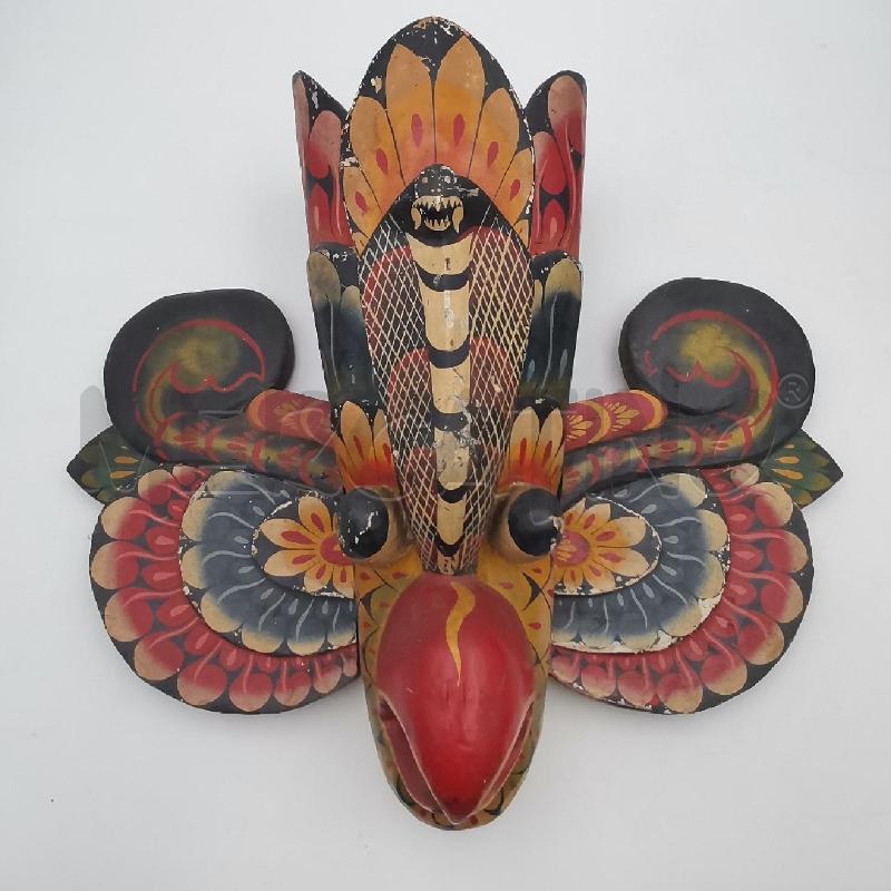 MASCHERA TRIBALE ORIENTALE DECORATA UCCELLO | Mercatino dell'Usato Roma torrevecchia 1
