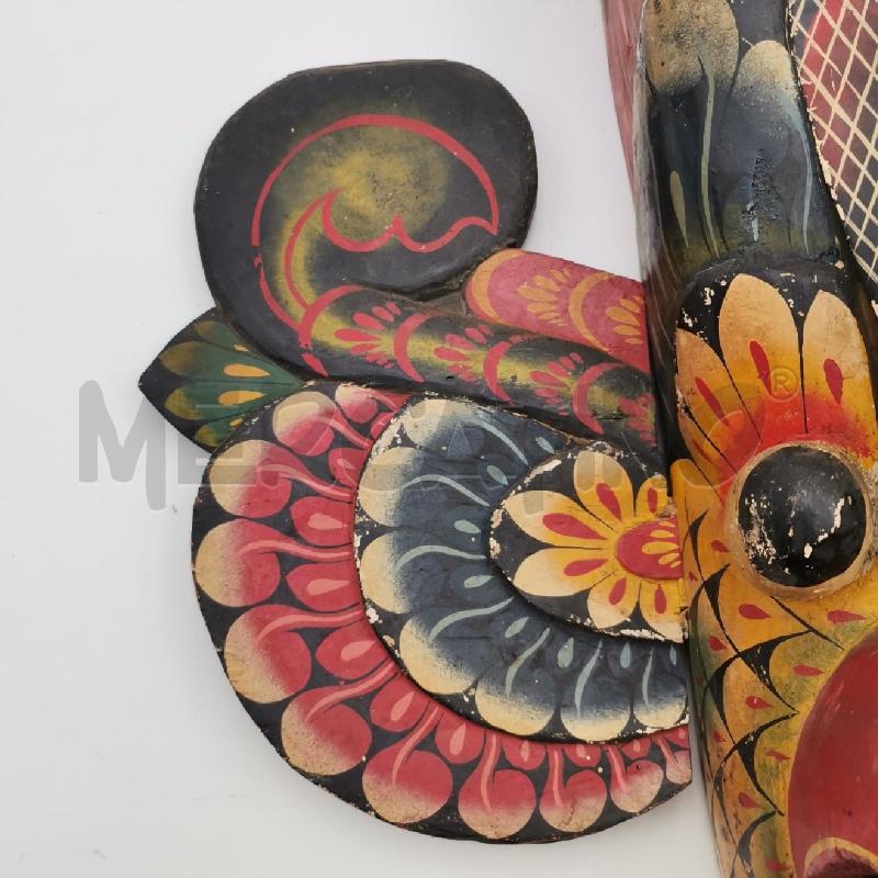 MASCHERA TRIBALE ORIENTALE DECORATA UCCELLO | Mercatino dell'Usato Roma torrevecchia 3