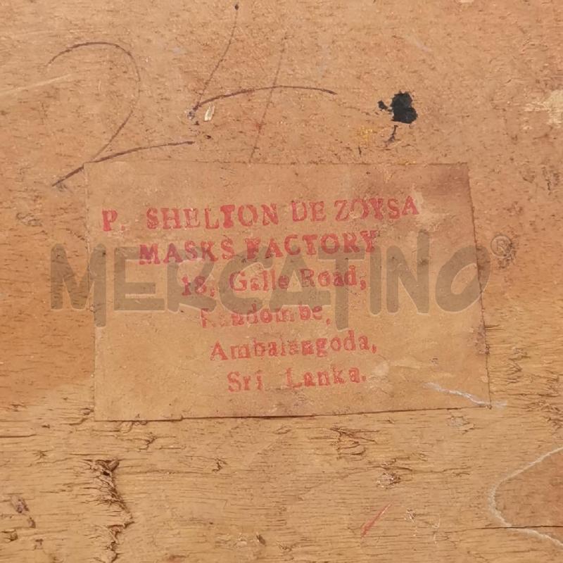 MASCHERA TRIBALE ORIENTALE DECORATA UCCELLO | Mercatino dell'Usato Roma torrevecchia 5