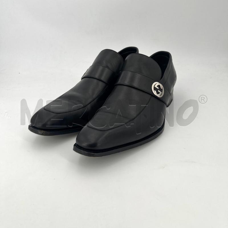 MOCASSINI PELLE U GUCCI NERI LOGO | Mercatino dell'Usato Roma torrevecchia 1