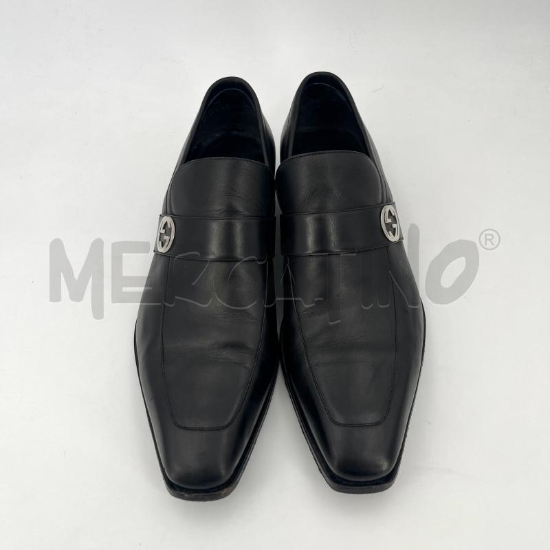 MOCASSINI PELLE U GUCCI NERI LOGO | Mercatino dell'Usato Roma torrevecchia 2