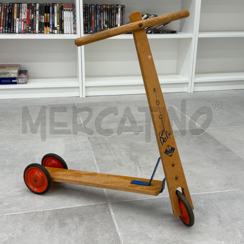 MONOPATTINO LEG VINTAGE 3 RUOTE ROSSE | Mercatino dell'Usato Roma torrevecchia 1