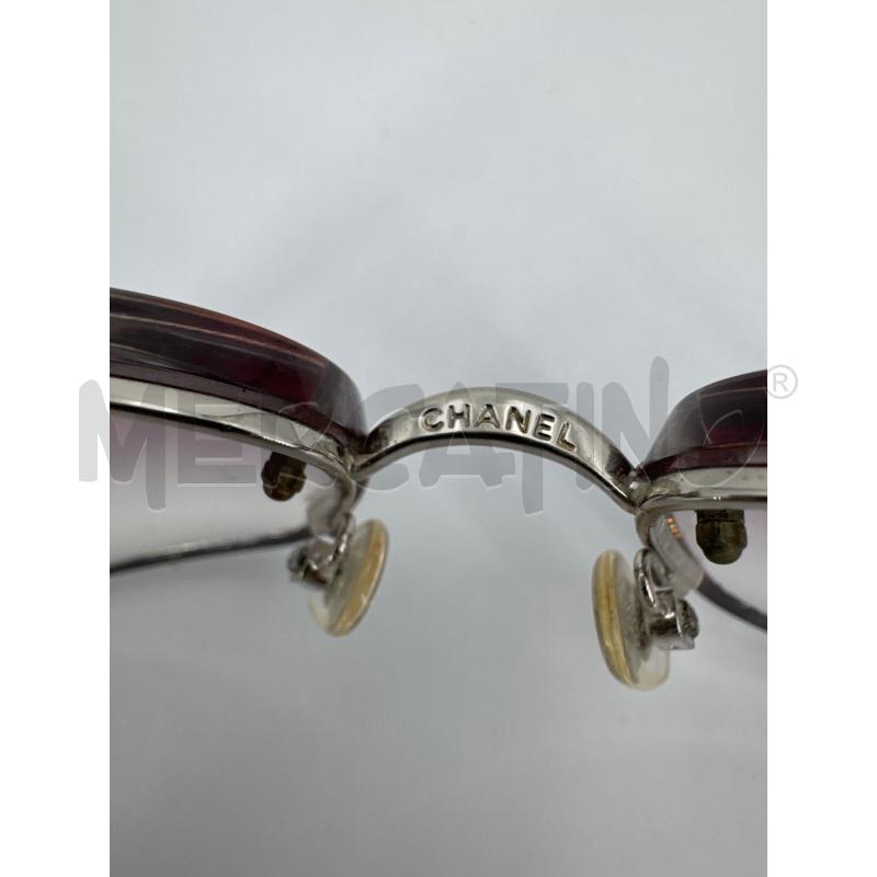 OCCHIALI D CHANEL MONT PLASTICA ROSA LOGO STRASS | Mercatino dell'Usato Roma torrevecchia 4