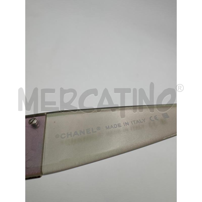 OCCHIALI D CHANEL MONT PLASTICA ROSA LOGO STRASS | Mercatino dell'Usato Roma torrevecchia 5