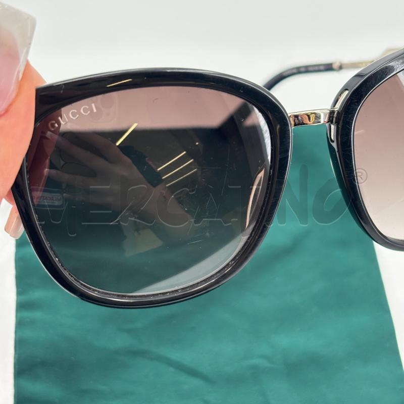 OCCHIALI D GUCCI NERI STECCHE DORATE GG0073S | Mercatino dell'Usato Roma torrevecchia 3