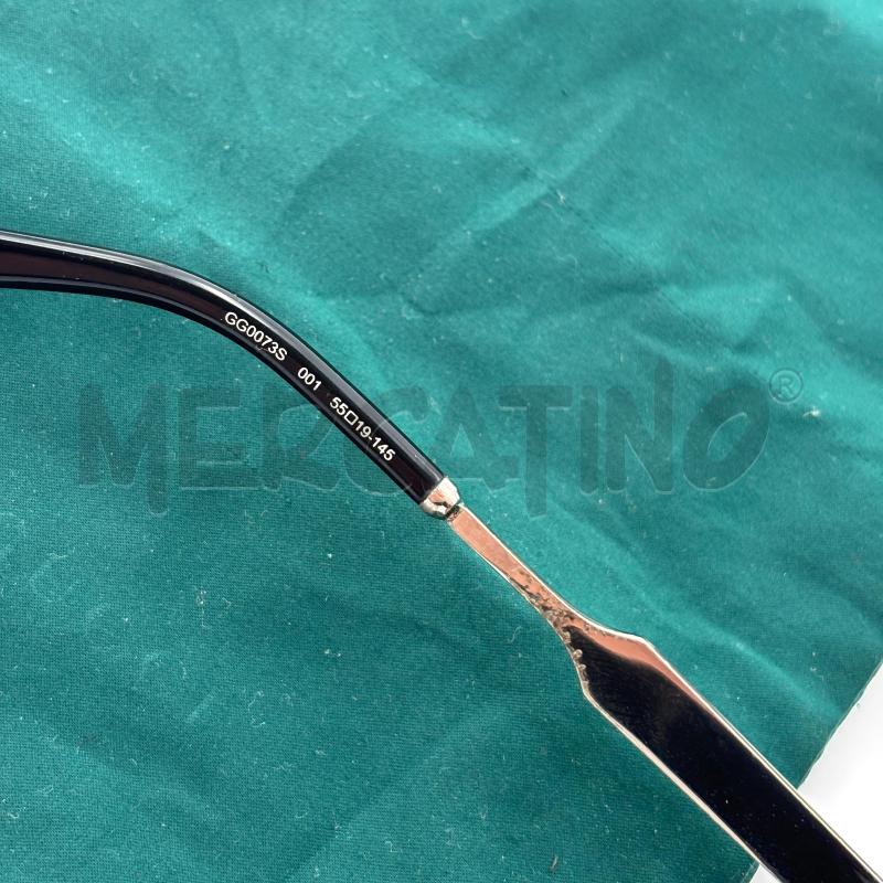 OCCHIALI D GUCCI NERI STECCHE DORATE GG0073S | Mercatino dell'Usato Roma torrevecchia 4